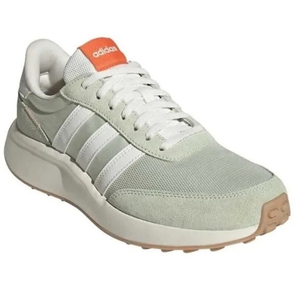Adidas Women's Green and White Sneakers